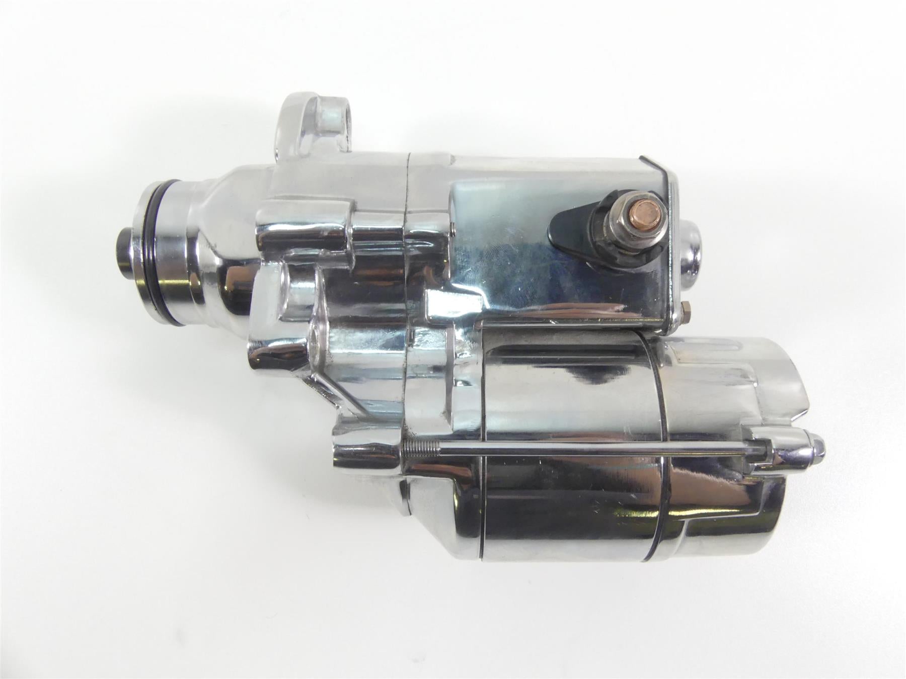 2008 Harley Softail FLSTSB Cross Bones Chrome Engine Starter Motor 31618-06A {{ shop.shopifyCountryName }} - Mototech271