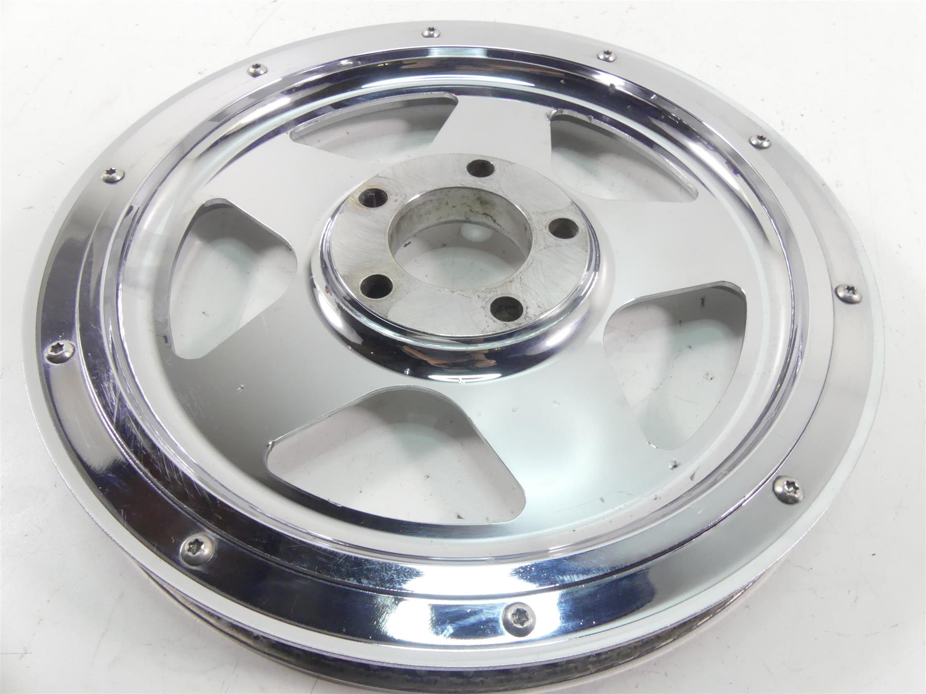 2005 Harley Touring CVO FLHTC SE Electra Glide Chrome Belt Sprocket Pulley 70T {{ shop.shopifyCountryName }} - Mototech271
