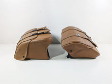Load image into Gallery viewer, 2021 Indian Scout 1200 Saddlebag Leather Brown &amp; Mounts Set 2880234
