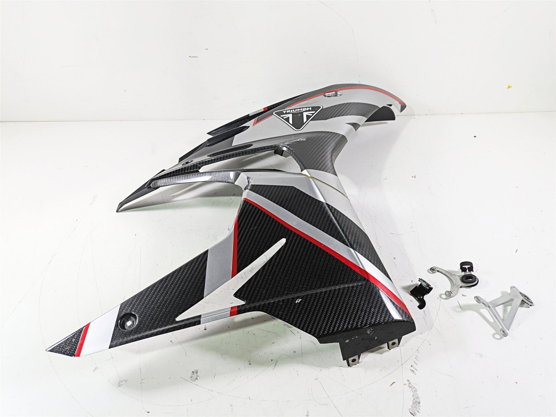 2020 Triumph Daytona 765 Moto2 Right Main Side Carbon Cover Fairing T2309798 {{ shop.shopifyCountryName }} - Mototech271