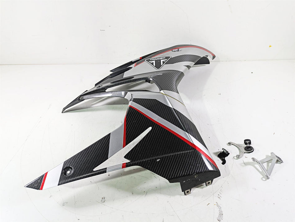2020 Triumph Daytona 765 Moto2 Right Main Side Carbon Cover Fairing T2309798 {{ shop.shopifyCountryName }} - Mototech271