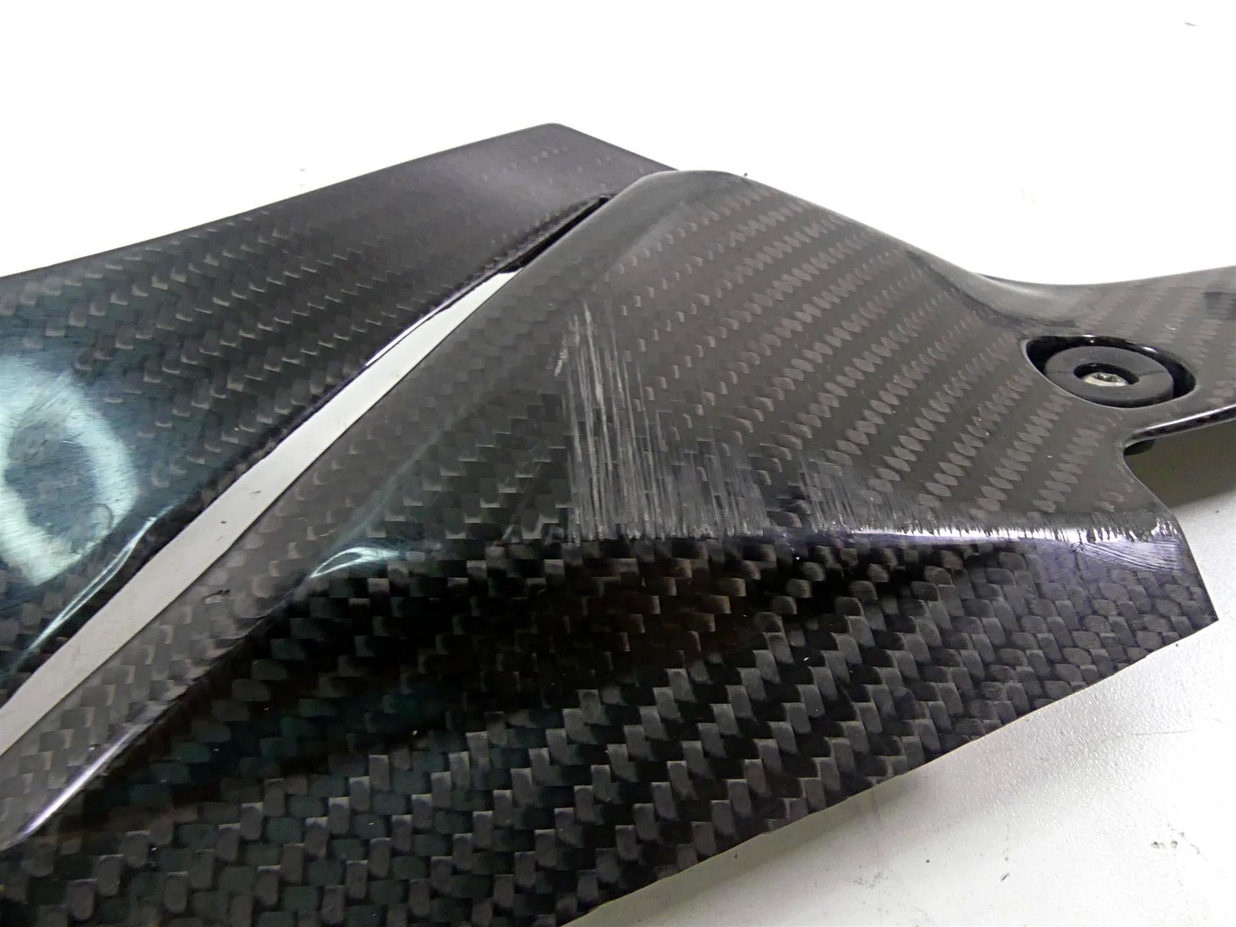 2013 BMW S1000RR K46 Left Carbon Fiber Belly Engine Cover Fairing {{ shop.shopifyCountryName }} - Mototech271