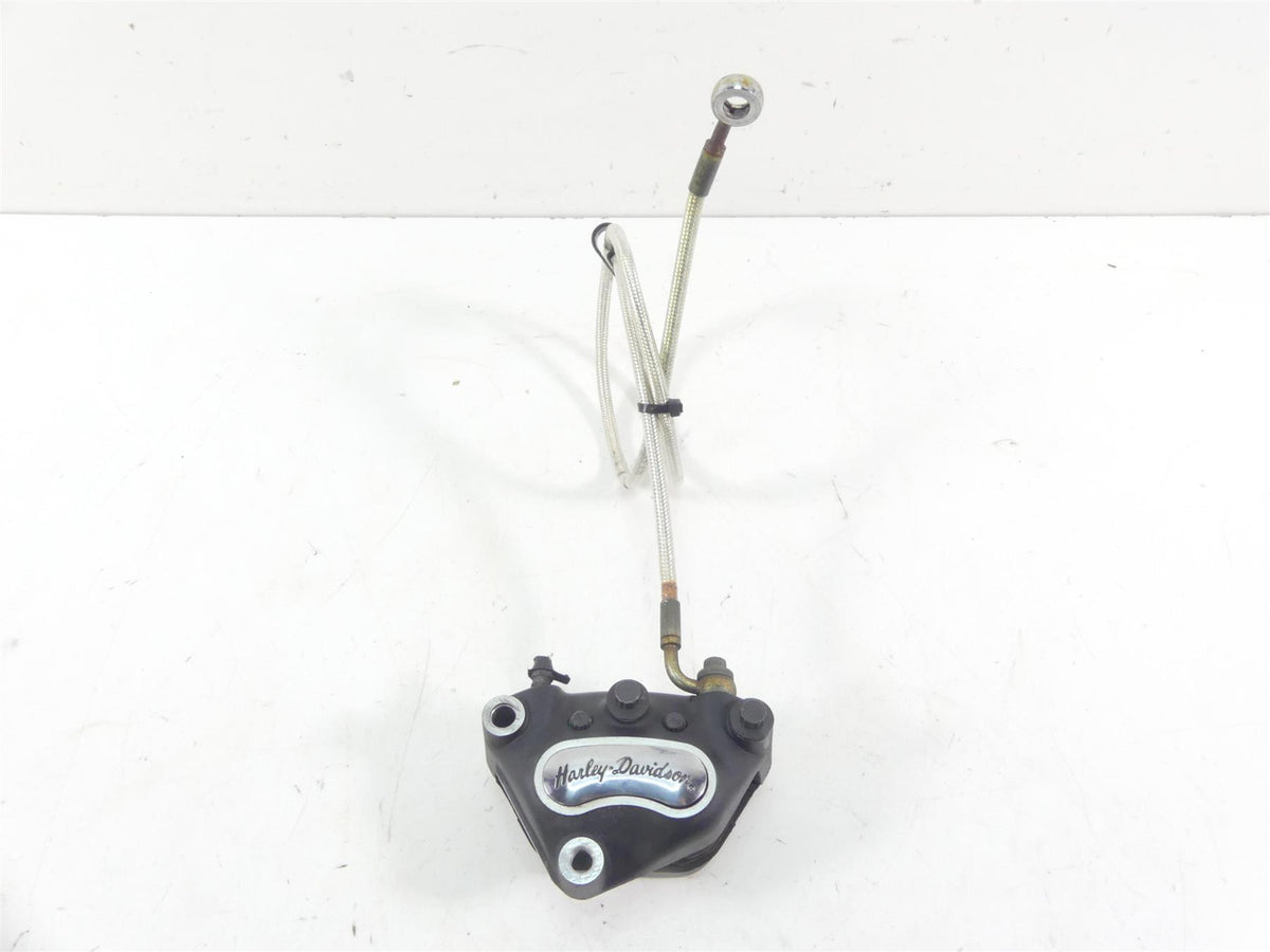 2002 Harley Softail FXSTDI Deuce Front Brake Caliper + Line 44046-00D {{ shop.shopifyCountryName }} - Mototech271