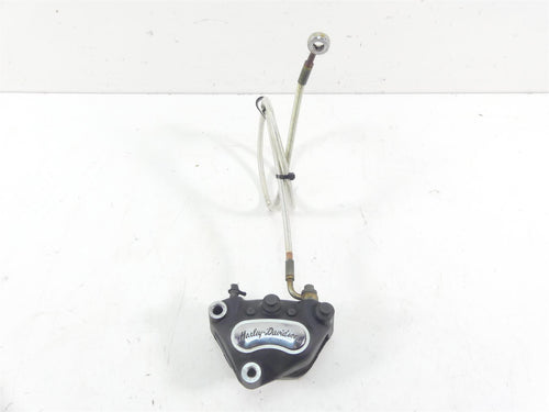 2002 Harley Softail FXSTDI Deuce Front Brake Caliper + Line 44046-00D | Mototech271