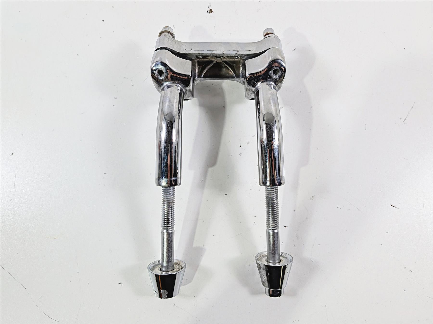 1995 Harley XL883 Sportster Hugger Handlebar Chrome Riser 5" tall 2" Pullback {{ shop.shopifyCountryName }} - Mototech271