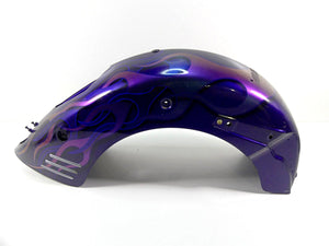 2002 Honda VTX1800 R Rear Fender - Purple Flames 80110-MEA-670 80110-MCV-S10 | Mototech271