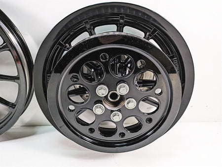 2005 Harley Dyna FXDL Low Rider Black Front Rear Wheel Set 16x3 19x2.15 43499-00 {{ shop.shopifyCountryName }} - Mototech271