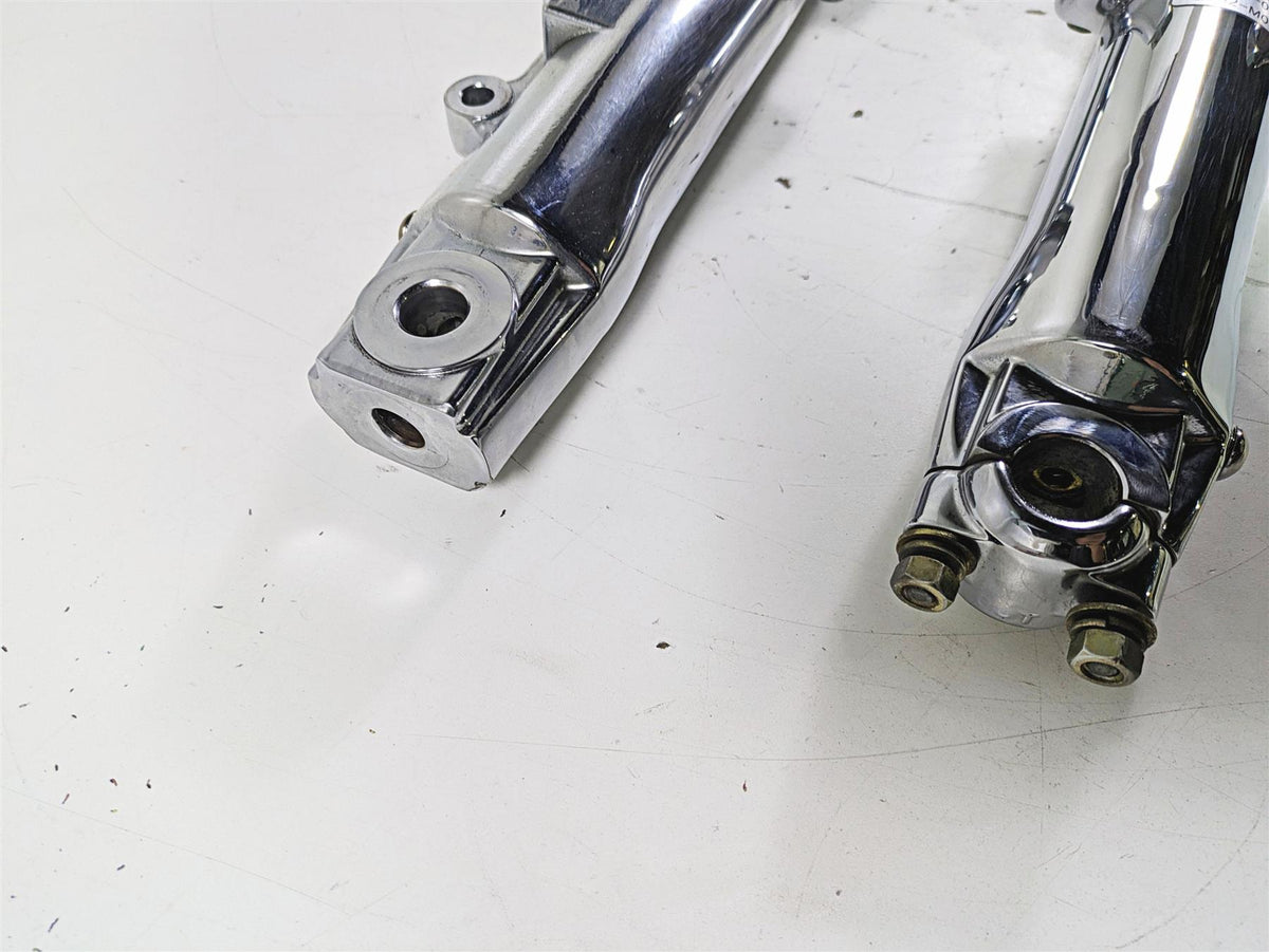 2005 Harley Softail FLSTFSE CVO Fat Boy Straight Chrome Front Fork Set 46310-05 {{ shop.shopifyCountryName }} - Mototech271