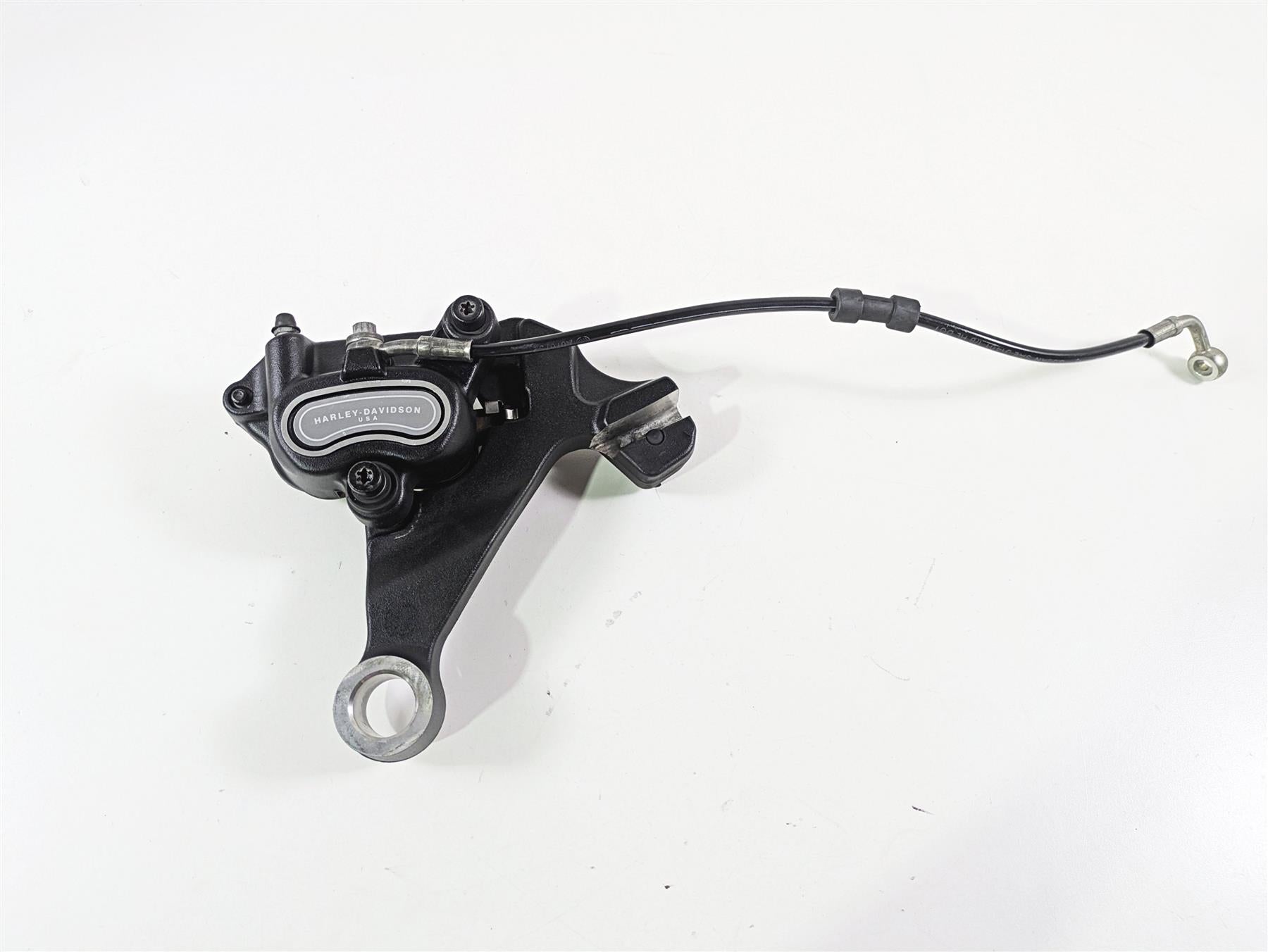 2014 Harley FXDF Dyna Fat Bob Rear Brake Caliper & Bracket 40908-08