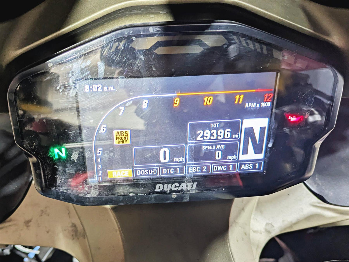2017 Ducati Panigale 1299 Speedometer Gauge Dash Instrument Panel 29K 40611162D-Mototech271