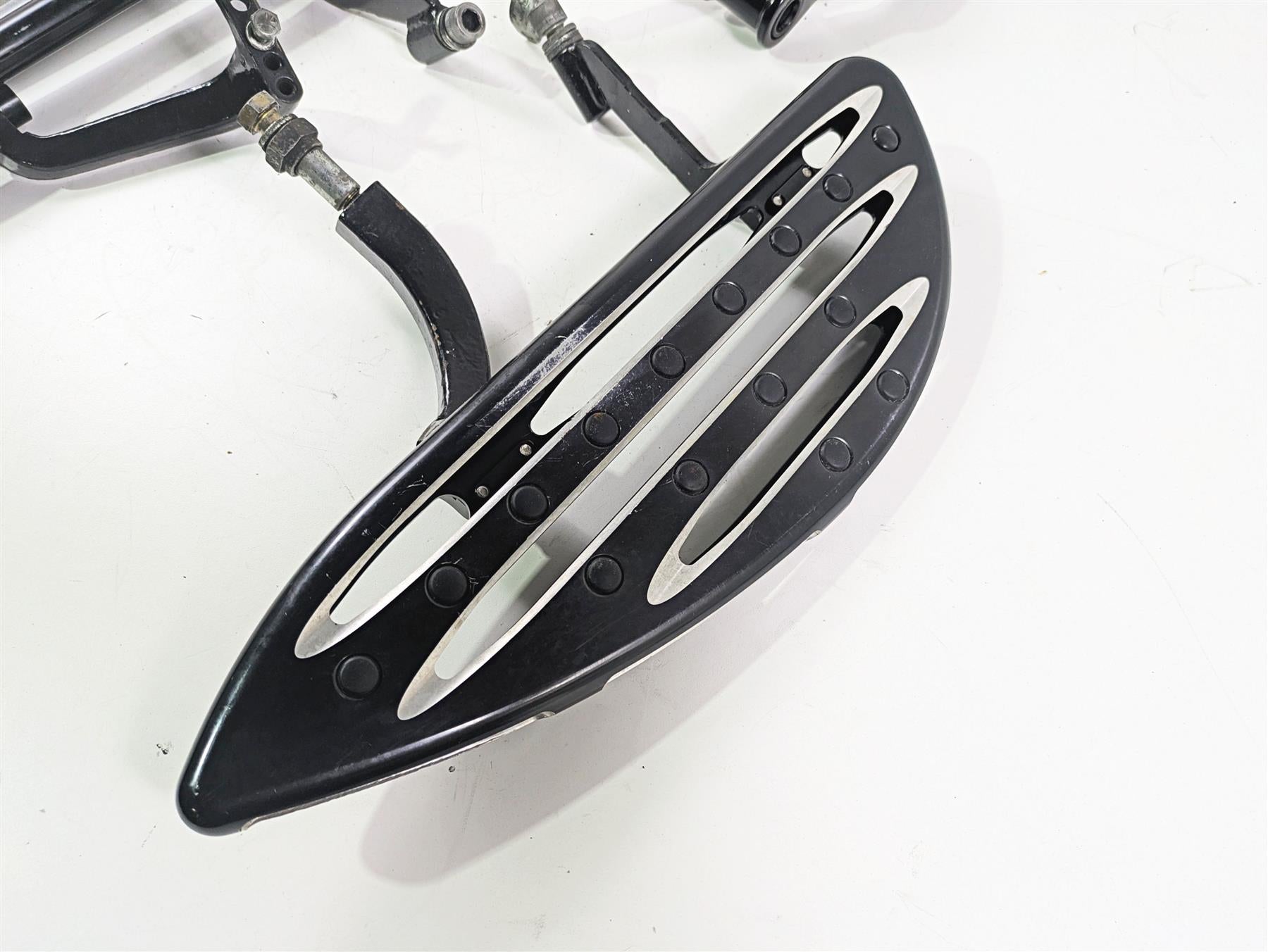 2001 Harley Touring FLHX Street Glide CNC Cut Front Rear Floor Board Pedal Set {{ shop.shopifyCountryName }} - Mototech271