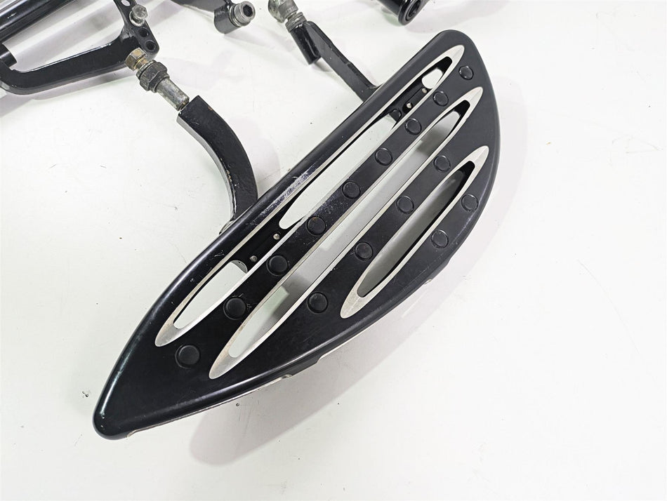 2001 Harley Touring FLHX Street Glide CNC Cut Front Rear Floor Board Pedal Set {{ shop.shopifyCountryName }} - Mototech271