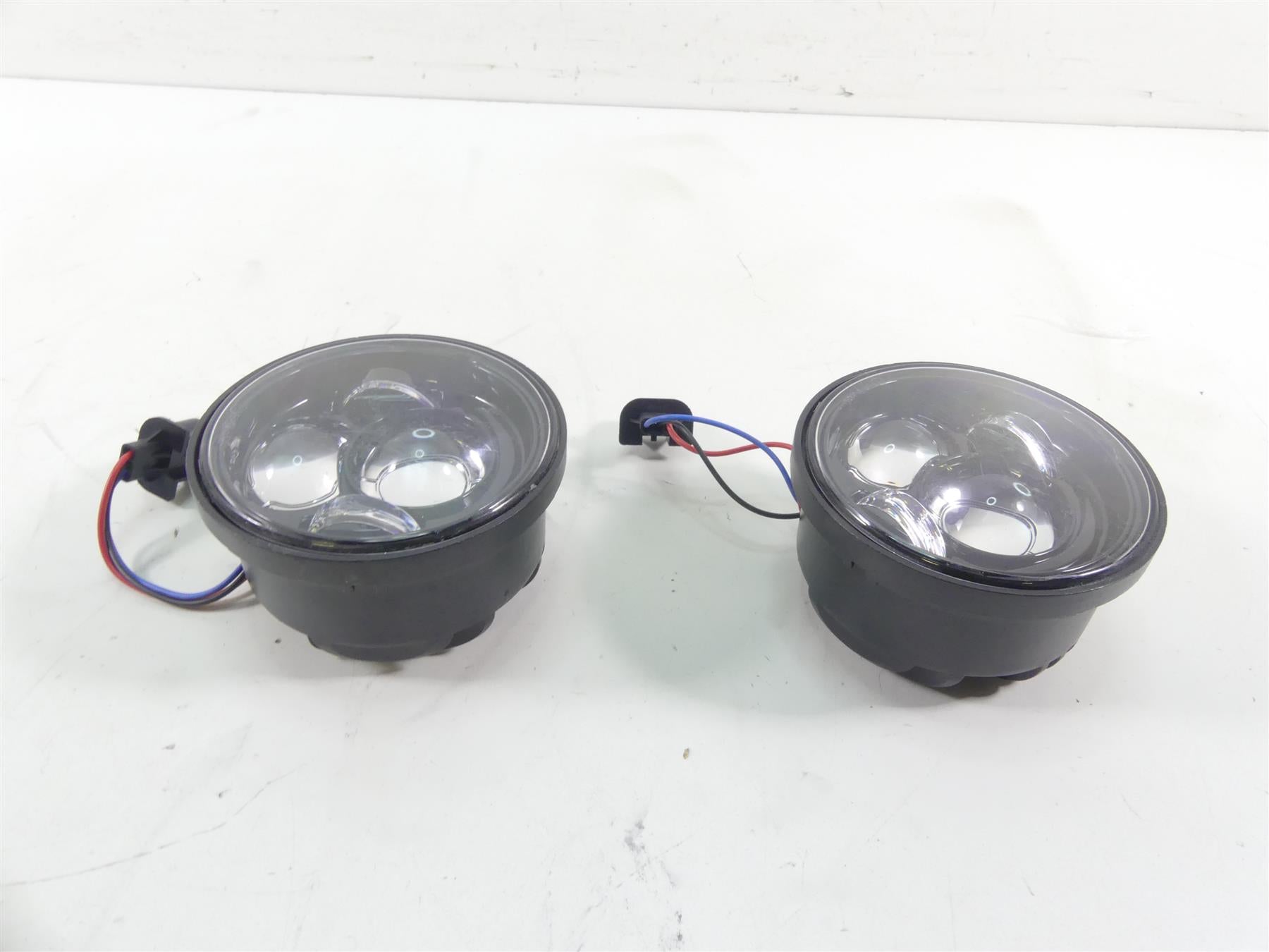 2014 Harley Dyna FXDF Fat Bob Led Headlight Light Bulb Lens Set - Scratched {{ shop.shopifyCountryName }} - Mototech271