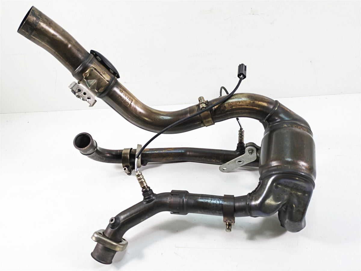 2011 Ducati Hypermotard 1100 Evo SP Stock Exhaust Header& Mid Pipe 57221571B {{ shop.shopifyCountryName }} - Mototech271