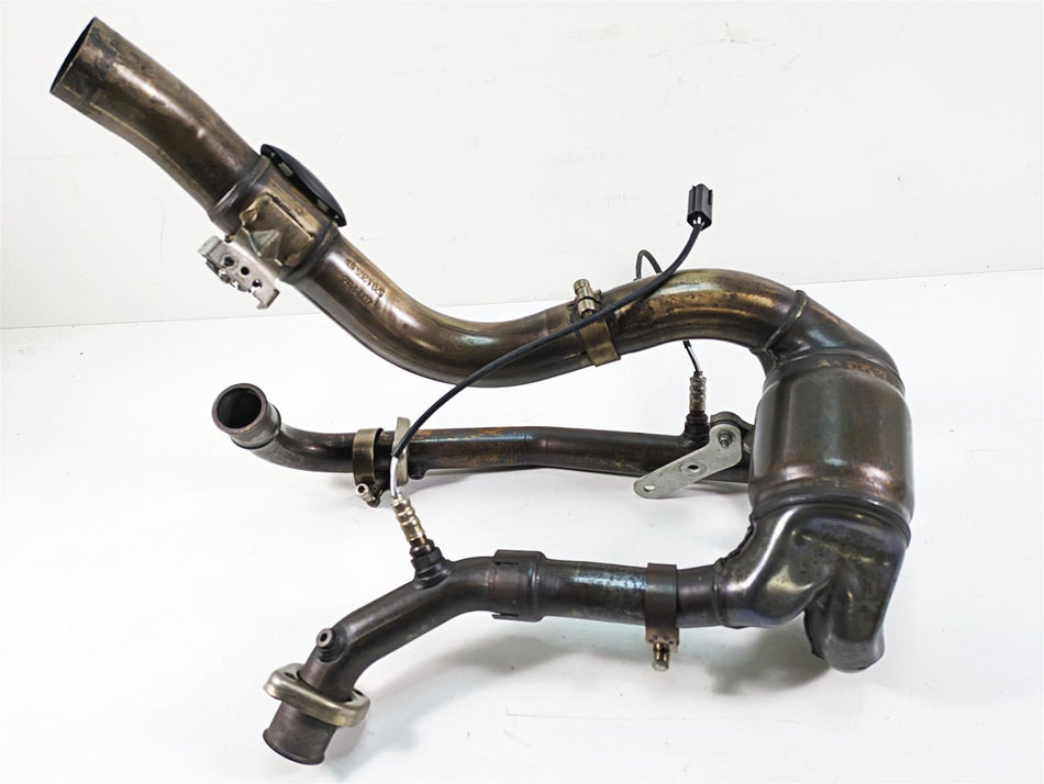 2011 Ducati Hypermotard 1100 Evo SP Stock Exhaust Header& Mid Pipe 57221571B {{ shop.shopifyCountryName }} - Mototech271