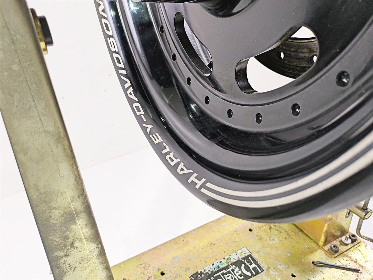 2015 Harley FXDF Dyna Fat Bob Rear Wheel Rim Straight 16x5 Black 40900261 {{ shop.shopifyCountryName }} - Mototech271