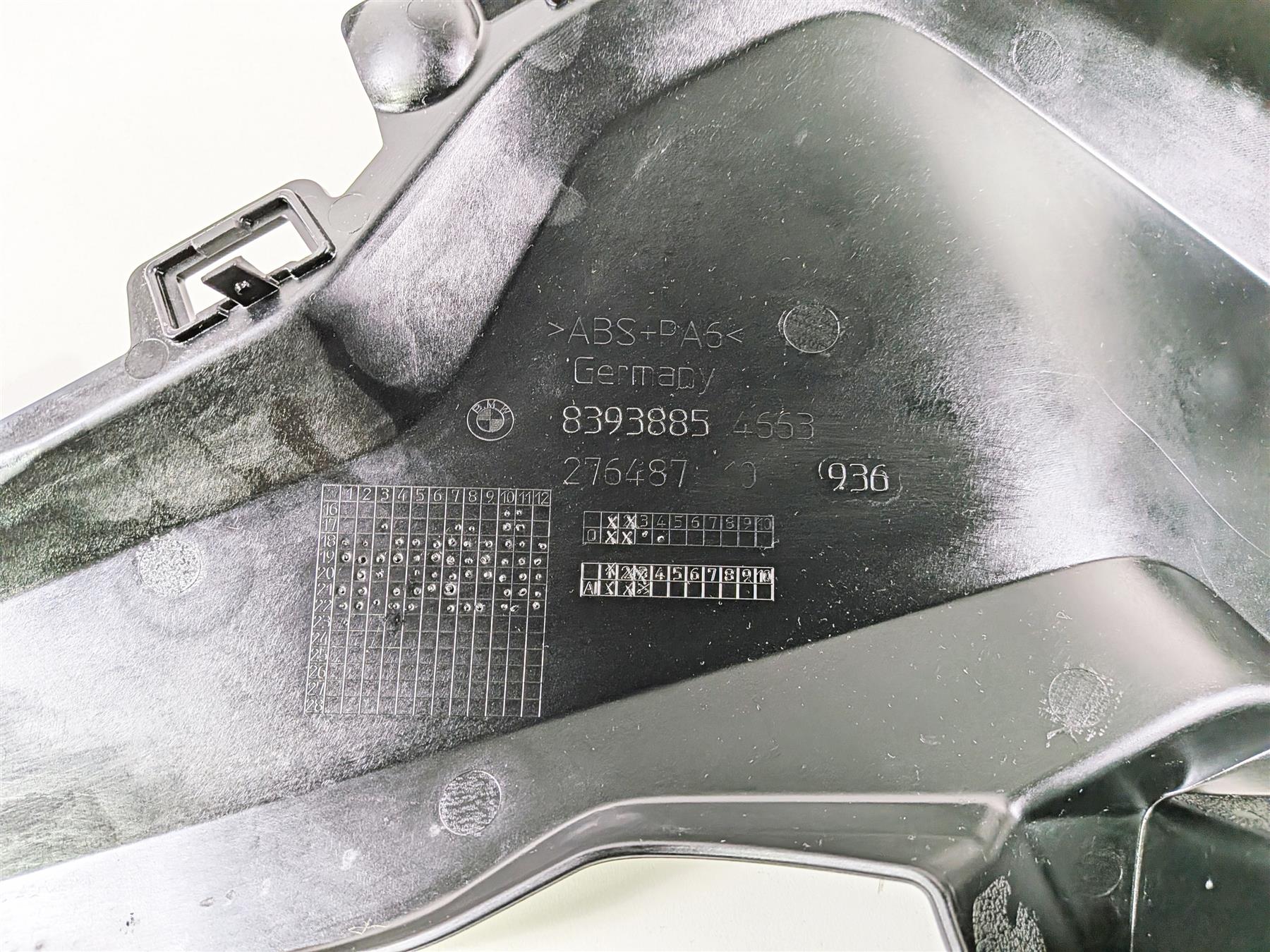 2023 BMW F850GS K81 Main Left Inner Side Fairing Cover Emblem 46638393885 {{ shop.shopifyCountryName }} - Mototech271
