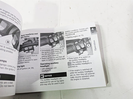 2017 BMW F800GS Adv K75 Owners Manual Book 01408354737 {{ shop.shopifyCountryName }} - Mototech271