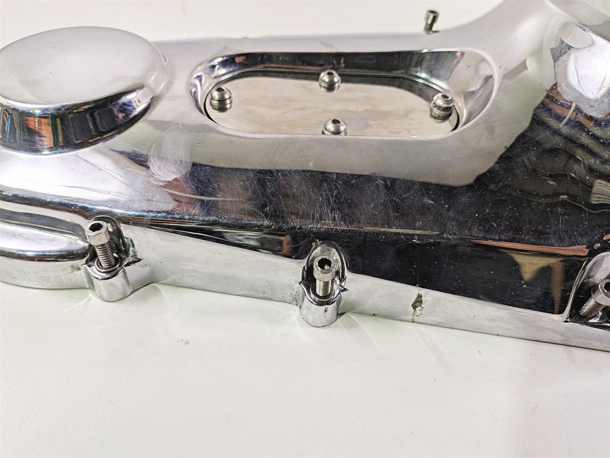 2002 Big Dog Pitbull Chrome Outer Primary Drive Clutch & Derby Cover {{ shop.shopifyCountryName }} - Mototech271