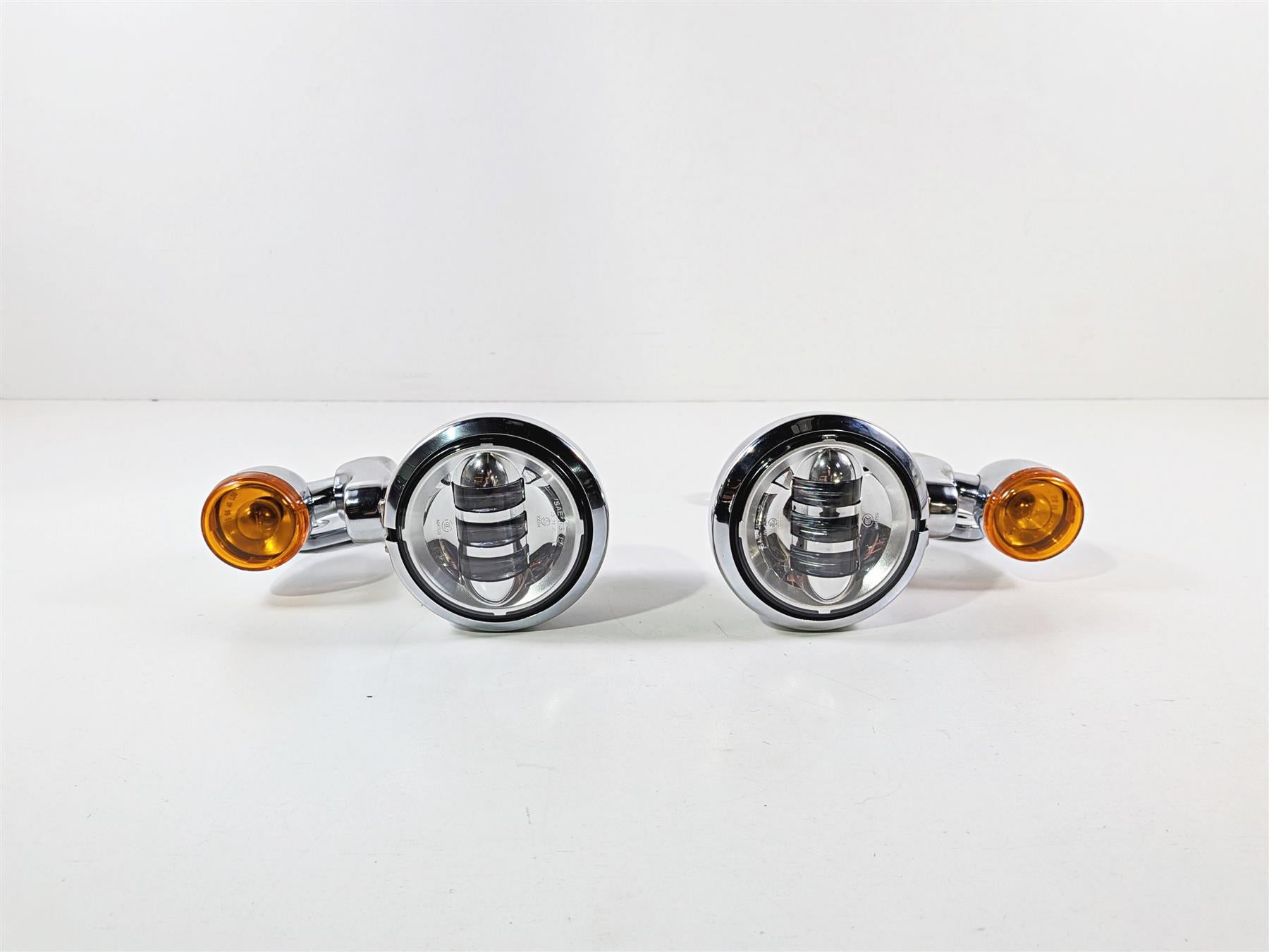 2014 Harley Touring FLHTK Electra Glide Chrome Spot Light Blinker Set 68000021-Mototech271