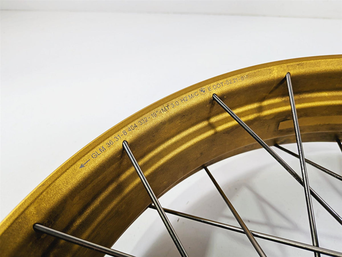 2021 BMW R1250GS K51 Adventure Straight 19x3 Gold Front Spoke Wheel Rim 36318404330-Mototech271