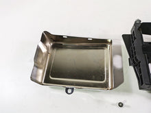 Load image into Gallery viewer, 2014 Harley FXDL Dyna Low Rider Battery Tray &amp; Chrome Cover 61300151 70379-06B
