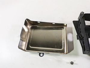 2014 Harley FXDL Dyna Low Rider Battery Tray & Chrome Cover 61300151 70379-06B