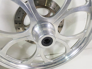 2002 Big Dog Pitbull Front 22" Rear 18" Aluminum Wheel Rim & Belt Pulley Set