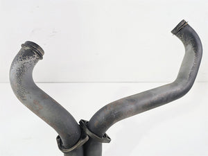 2001 Harley Touring FLHX Street Glide 2 into 1 Side Pipe Exhaust System Handmade