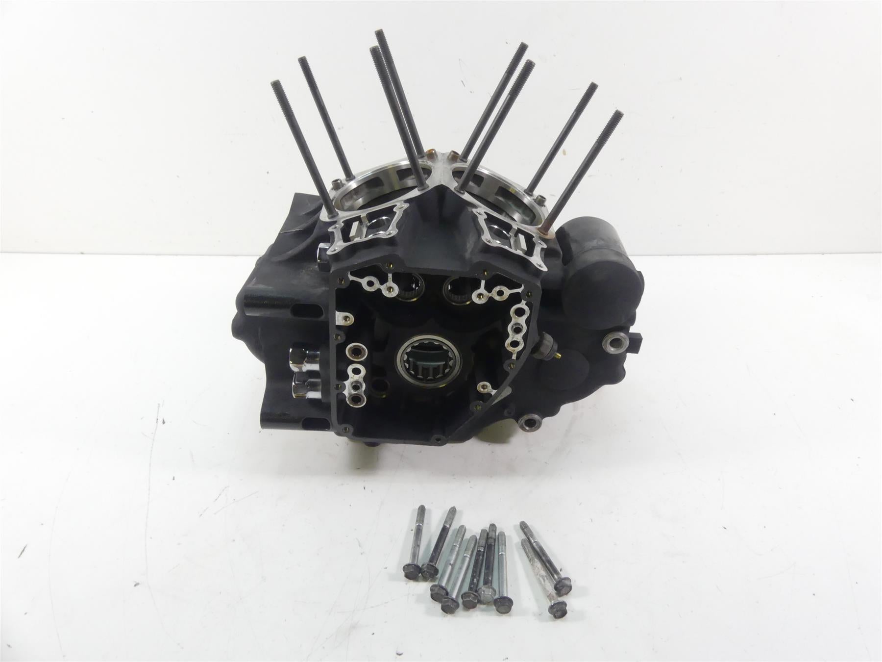 2008 Harley Softail FXSTB Night Train Crankcase Crank Engine Case 24722-07B {{ shop.shopifyCountryName }} - Mototech271