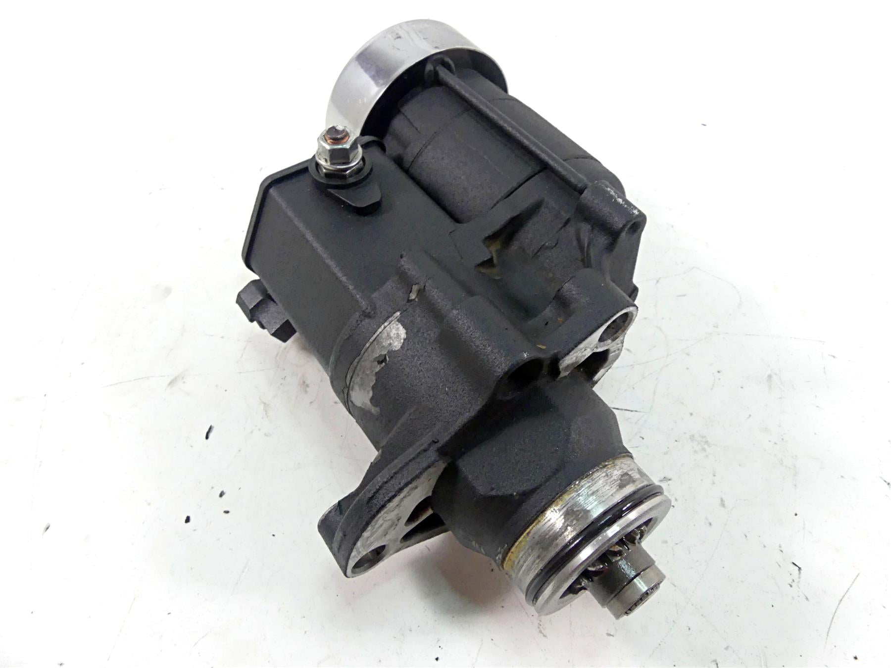 2007 Harley Touring FLHRC Road King Engine Starter Motor + Cover 31618-06A {{ shop.shopifyCountryName }} - Mototech271