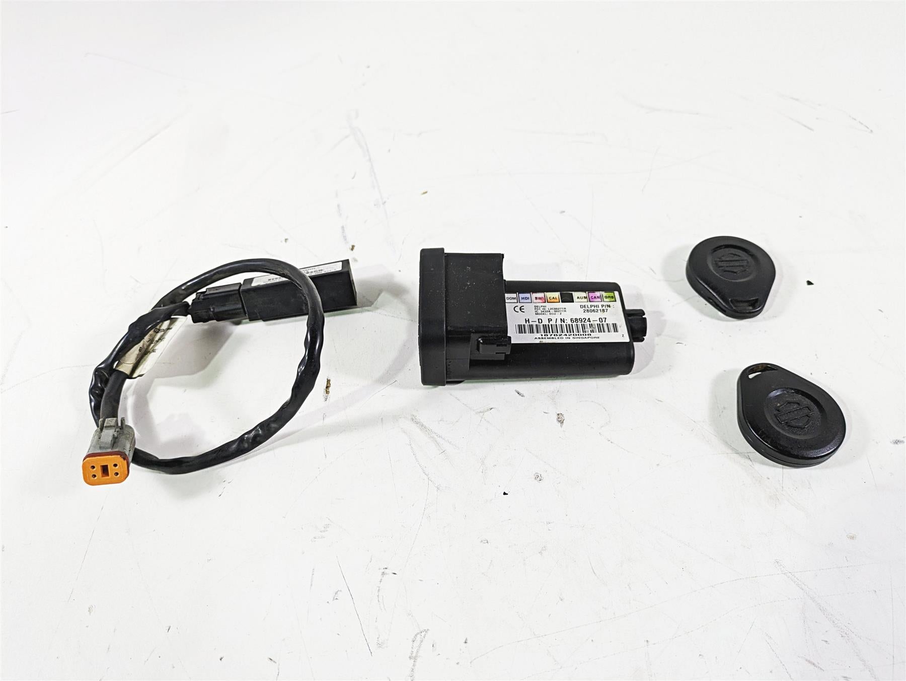 2008 Harley Touring FLHTCU E-Glide 105TH Tssm Security Module & Fob Key 68924-07 {{ shop.shopifyCountryName }} - Mototech271