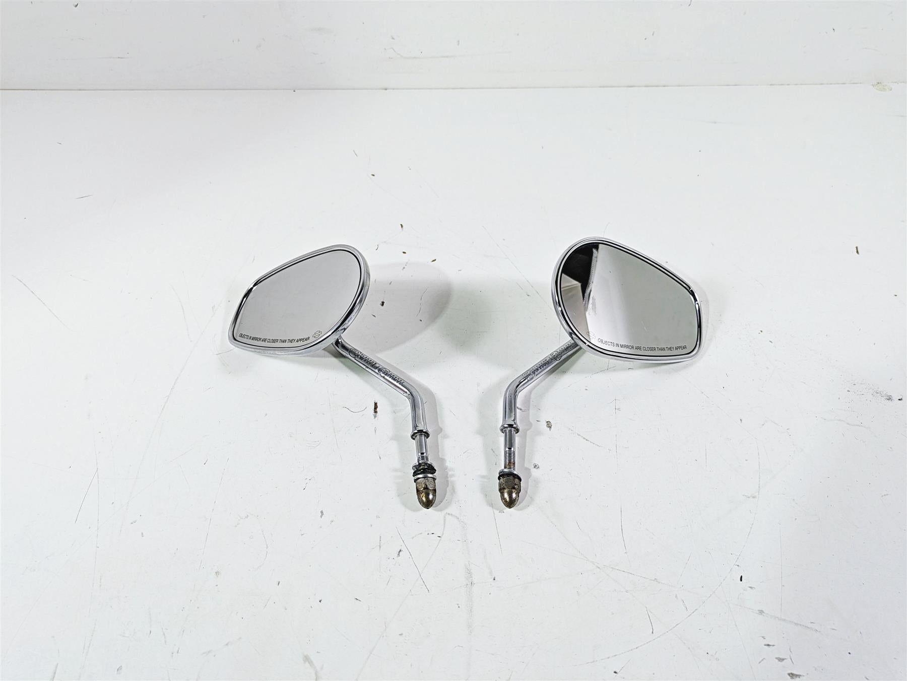 2012 Harley FLD Dyna Switchback Chrome Rear View Mirror Set  91840-03B 91845-03B | Mototech271