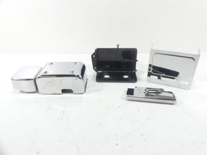 1995 Harley Dyna FXDL Low Rider Electrical Battery Chrome Cover Carrier 66347-91