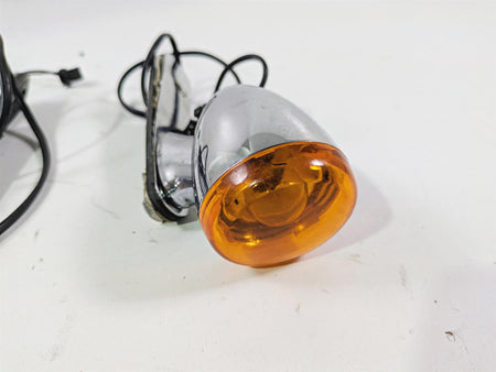 2015 Harley FXDF Dyna Fat Bob Rear Blinker Turn Signal Set Chrome 68821-00 {{ shop.shopifyCountryName }} - Mototech271
