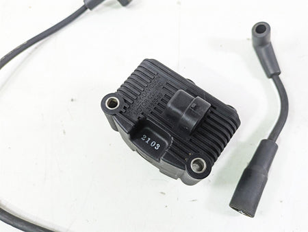 2004 Harley Softail FLSTF Fat Boy Ignition Coil + Wires & Plugs Set 31655-99 {{ shop.shopifyCountryName }} - Mototech271