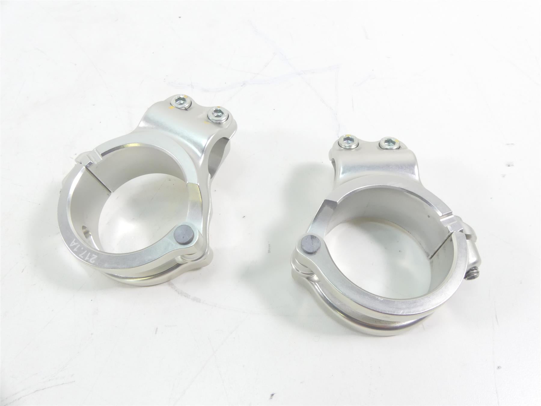 2020 Ducati Panigale V2 Clip On Handlebar Clamp Set 53mm 36011621AA 36011601AA {{ shop.shopifyCountryName }} - Mototech271