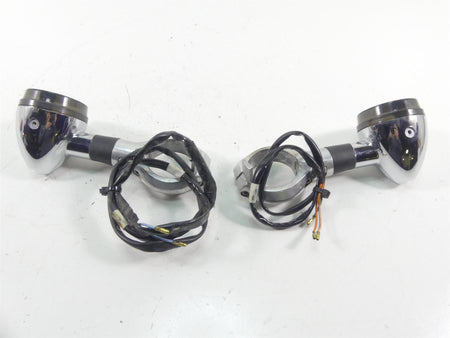 2003 Honda VTX1800 C Smoked Front Blinker & Clamp Set 33400-MBH-672 {{ shop.shopifyCountryName }} - Mototech271