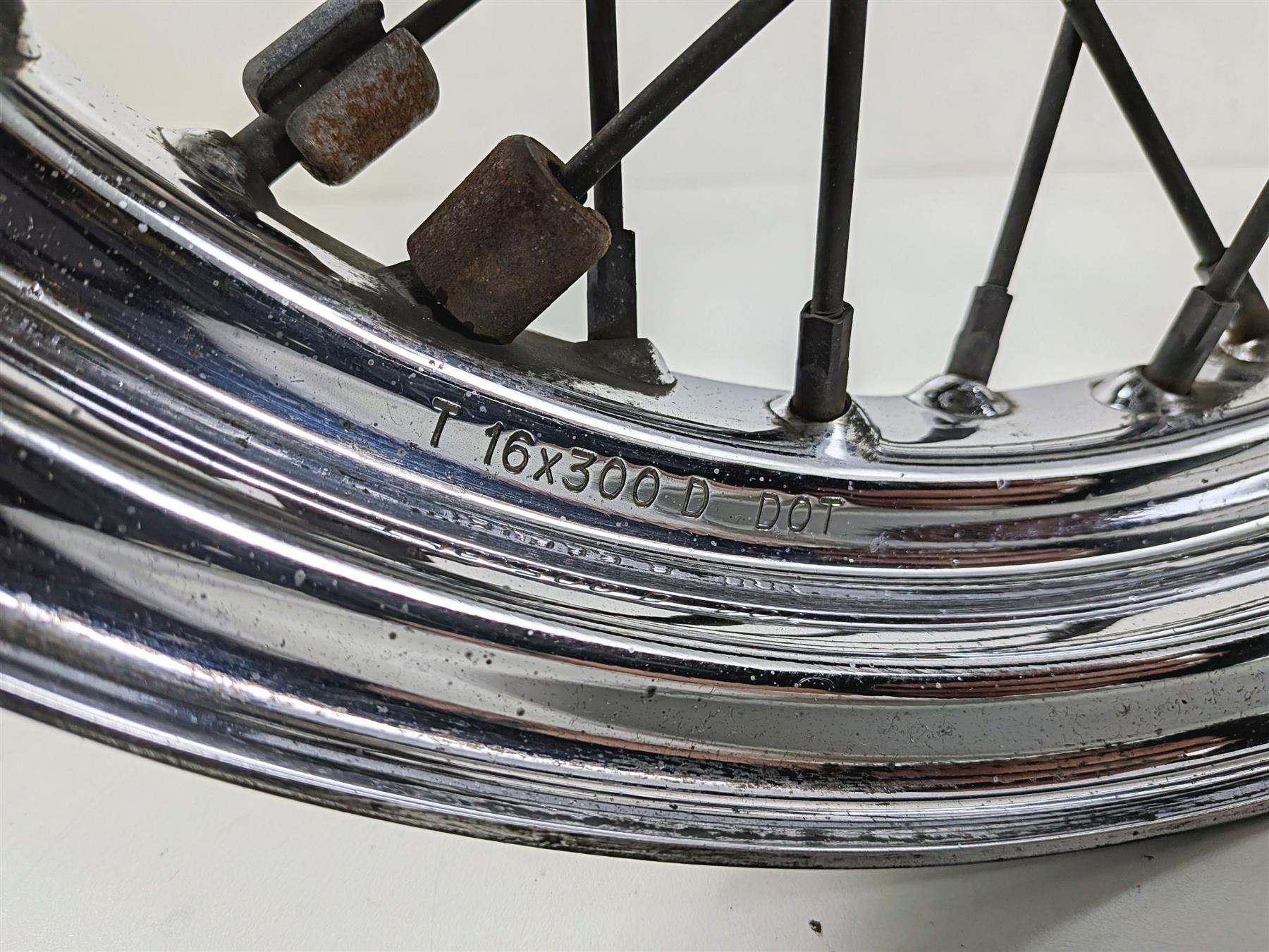 2001 Harley FLHRCI Road King 16x3 Rear Wheel Spoke Rim - Read 40975-05A {{ shop.shopifyCountryName }} - Mototech271