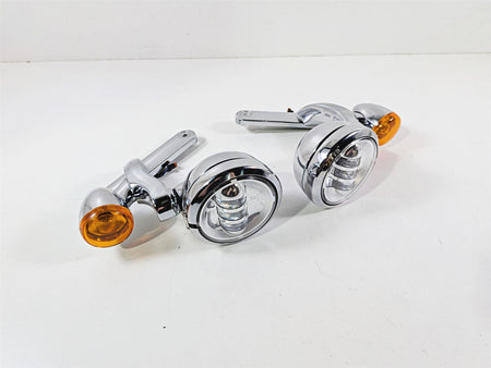 2014 Harley Touring FLHTK Electra Glide Chrome Spot Light Blinker Set 68000021-Mototech271