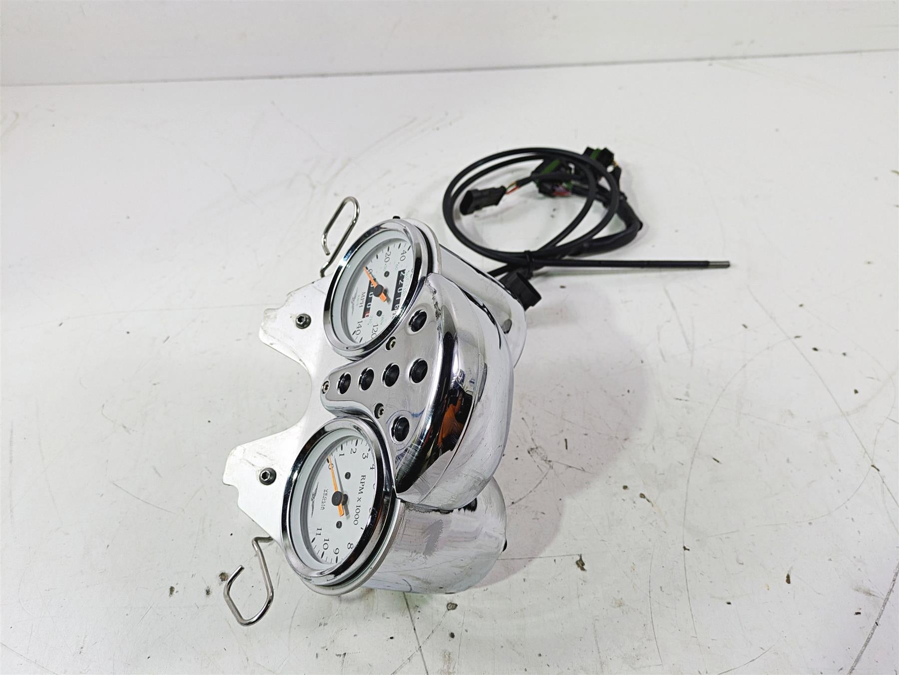 1998 Moto Guzzi California 1100 EV Speedometer Gauges + Cover - 22k GU02762400 {{ shop.shopifyCountryName }} - Mototech271