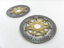 Load image into Gallery viewer, 2001 Kawasaki ZX600J2 ZX6R Ninja Front Brake Rotor Disc Set 41080-1442-A4
