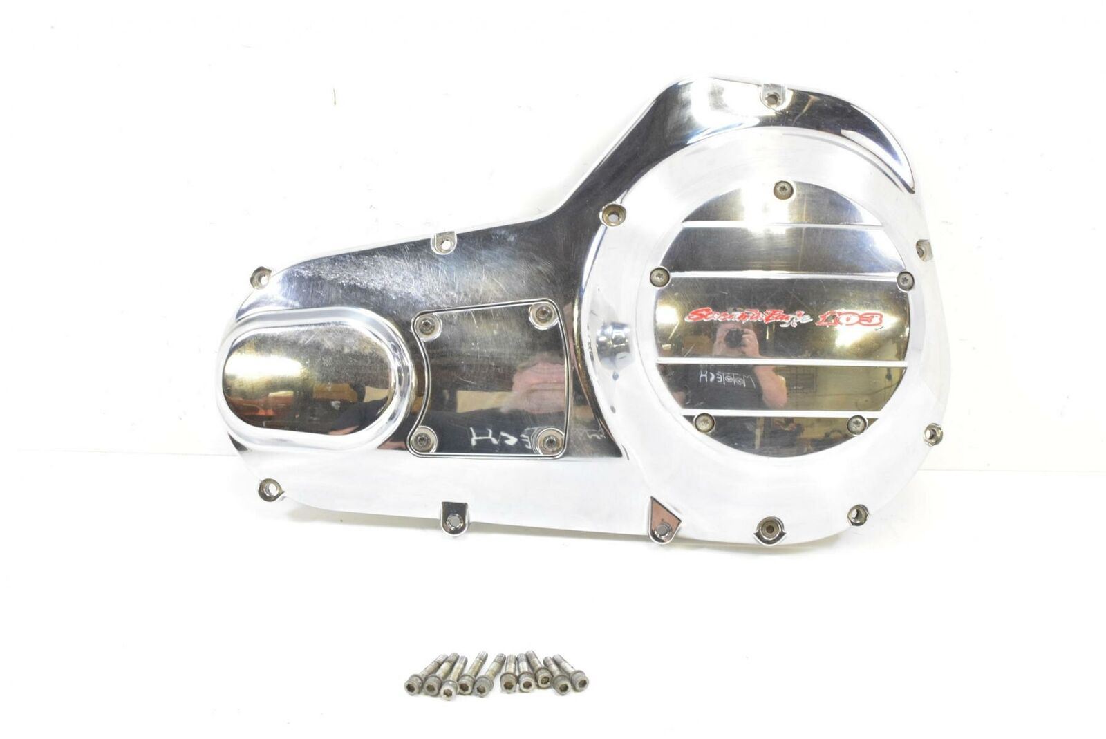 2004 Harley FLHTCSE CVO Electra Glide Outer Primary Drive Clutch Cover 60685-04 | Mototech271