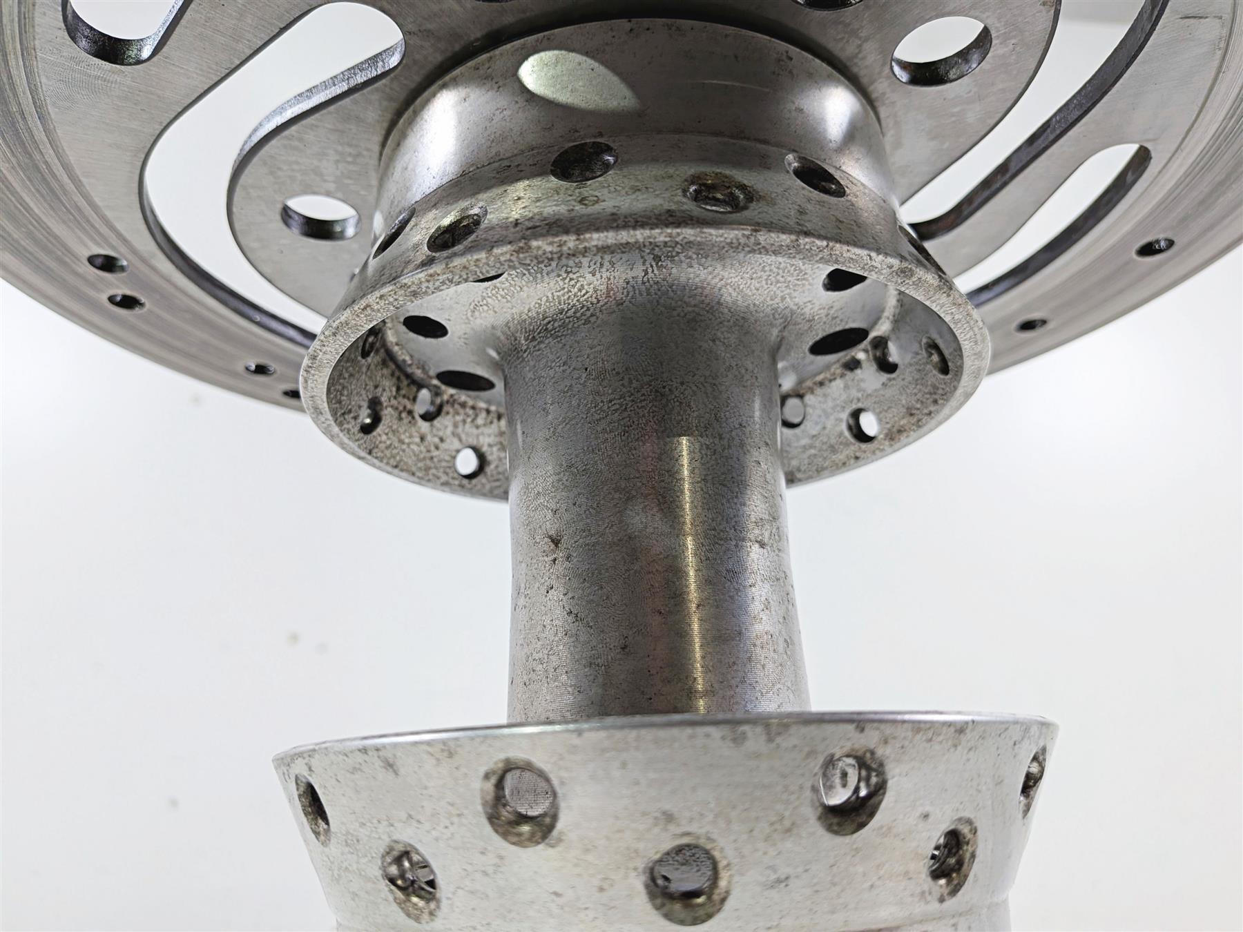 2007 Harley Dyna FXDB Street Bob Rear Wheel Hub Spoke 17" + Rotor 40979-06B {{ shop.shopifyCountryName }} - Mototech271