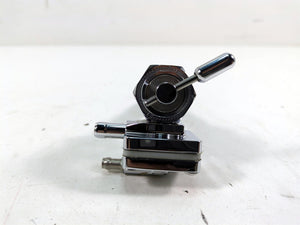 Harley Davidson Pingle Chrome Single Outlet Petcock Fuel Gas Valve 22mm 1311-CHV