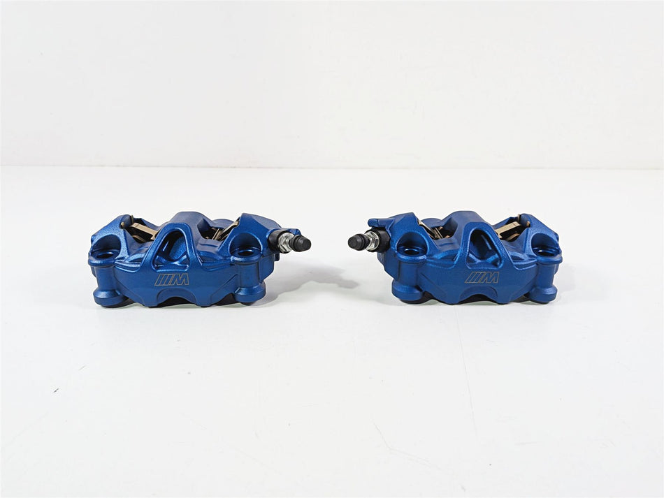 2022 BMW S1000RR K67 M-Series Blue Front Brake Calipers 34117106087 34117106088