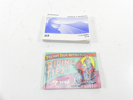 2003 Honda VTX1800 C Owners Manual Booklet Set 00X31-MCH-6100 00X51-ONM-6000 {{ shop.shopifyCountryName }} - Mototech271