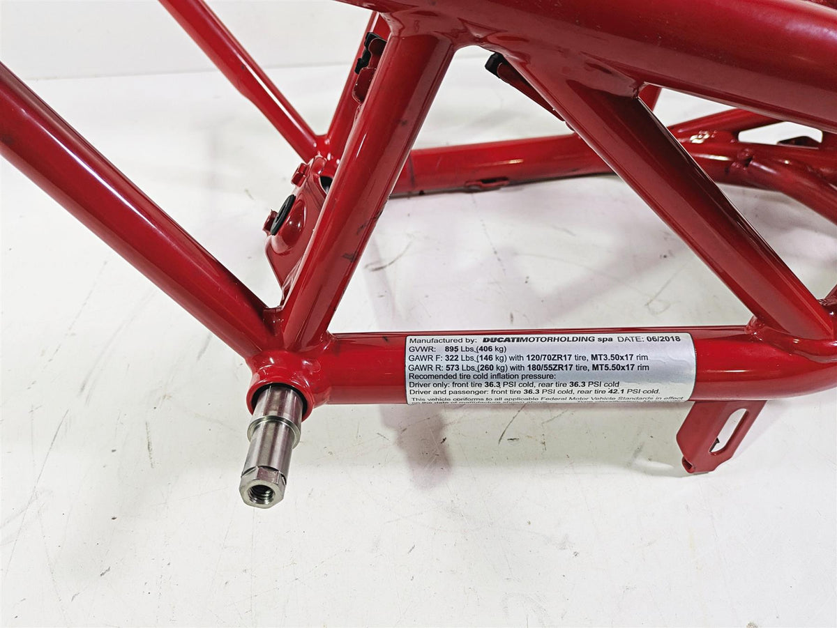 2018 Ducati Hypermotard 939 SP Straight Main Frame Chassis With Clean Oregon Title 47017931AA 47017961AA {{ shop.shopifyCountryName }} - Mototech271