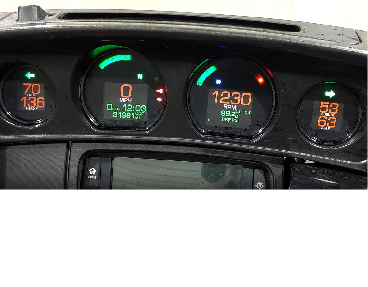 2018 Harley Touring FLHXSE CVO Street Glide Dakota Digital Gauges Set MLX-8414 {{ shop.shopifyCountryName }} - Mototech271