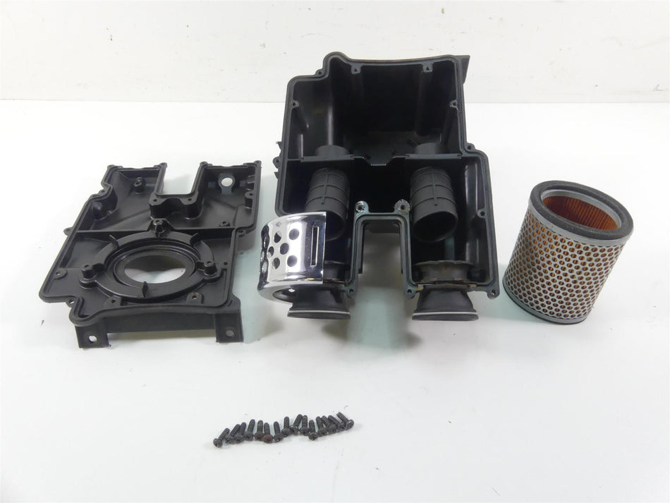 2002 Triumph Bonneville America Air Box Breather & Side Chrome Cover T2208760 {{ shop.shopifyCountryName }} - Mototech271